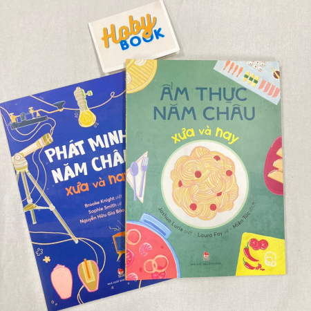 Sách - Ẩm thực + Phát minh năm châu xưa và nay - Bộ 2 cuốn