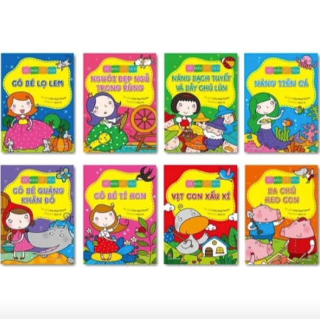Sách - Tô màu cổ tích - Bộ 8 cuốn
