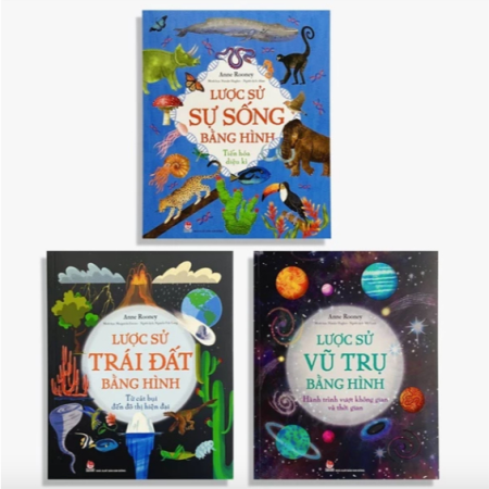 Sách - Lược sử trái đất bằng hình - Lược sử sự sống bằng hình - Lược sử vũ trụ bằng hình