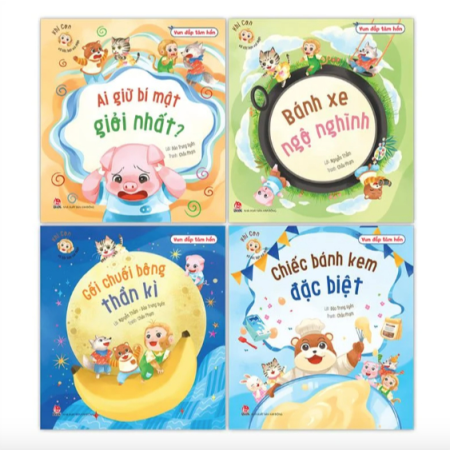 Sách - Vun đắp tâm hồn - Khỉ Con và các bạn vui nhộn - Trọn bộ 4 cuốn