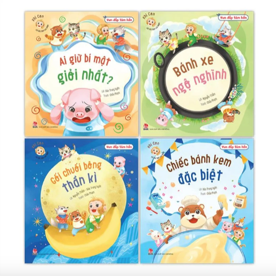 Sách - Vun đắp tâm hồn - Khỉ Con và các bạn vui nhộn - Trọn bộ 4 cuốn 1 Sách - Vun đắp tâm hồn - Khỉ Con và các bạn vui nhộn - Trọn bộ 4 cuốn