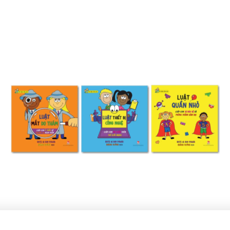 Sách - An toàn cho con: Luật quần nhỏ, Luật thiết bị công nghệ, Luật mắt do thám - Bộ 3 cuốn