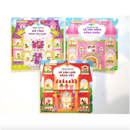 Sách - Bóc dán cổ tích - Bộ 3 cuốn