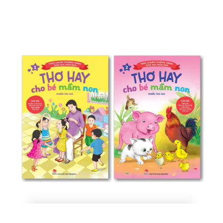 Sách - Thơ hay cho bé mầm non - Bộ 2 cuốn