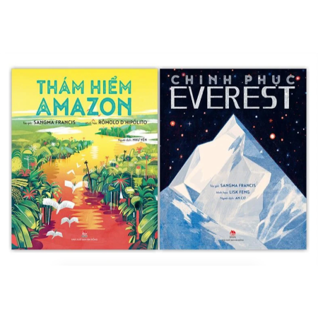 Sách - Thám hiểm Amazon + Chinh phục Everest - Bộ 2 cuốn