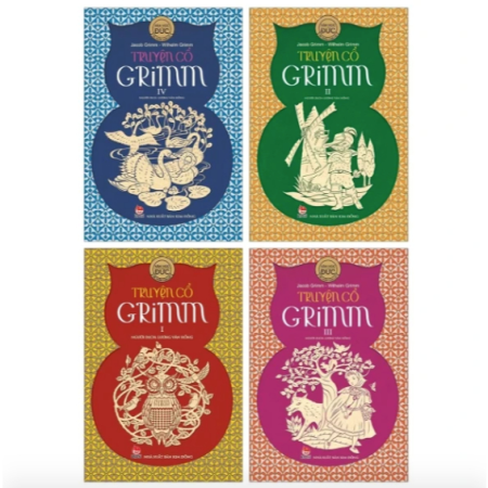 Sách - Truyện cổ Grimm - Trọn bộ 4 tập