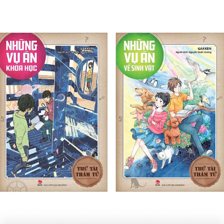 Sách - Thử tài thám tử: Những vụ án về khoa học + Những vụ án về sinh vật - Bộ 2 cuốn