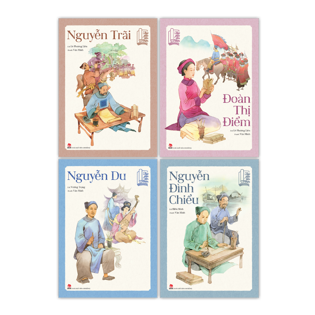 Sách - Theo dấu văn nhân - Trọn bộ 4 cuốn 2 Sách - Theo dấu văn nhân - Trọn bộ 4 cuốn - Ảnh 2
