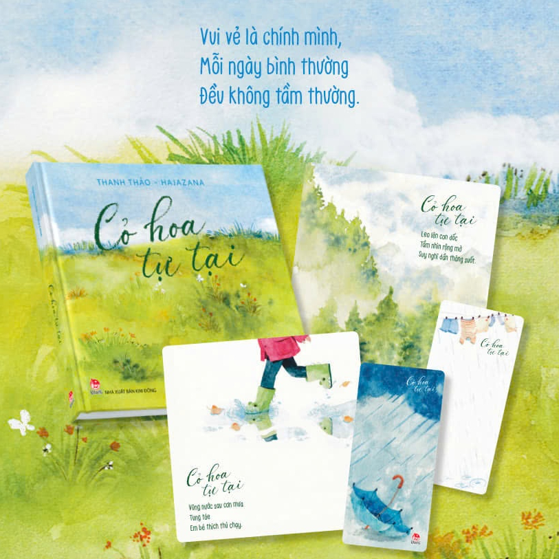 Sách - Cỏ hoa tự tại - Bìa cứng, tặng kèm 2 postcard + 2 bookmark + 1 hộp gập hình cánh hoa 1 Sách - Cỏ hoa tự tại - Bìa cứng, tặng kèm 2 postcard + 2 bookmark + 1 hộp gập hình cánh hoa