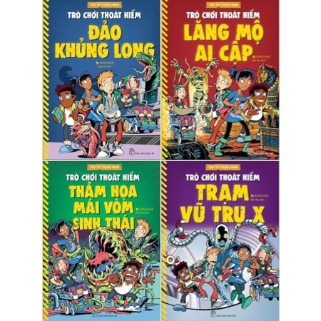 Sách - Trò chơi thoát hiểm - Bộ 4 cuốn