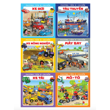 Sách - Phương tiện di chuyển (NXB Trẻ) - Bộ 6 cuốn