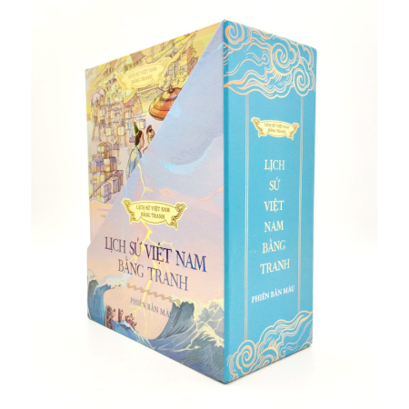 Sách - Lịch sử Việt Nam bằng tranh (Bản màu, bìa cứng) - Hộp 8 cuốn