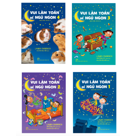 Sách - Vui làm toán để ngủ ngon - Bộ 4 cuốn