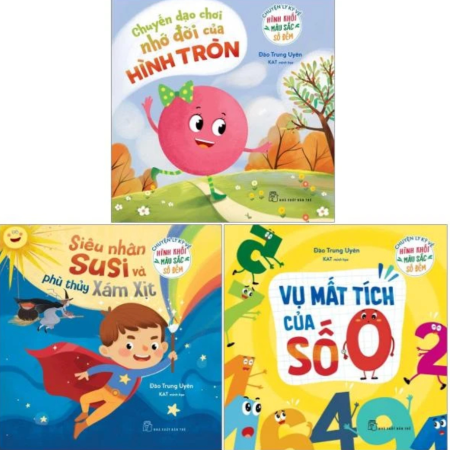 Sách - Chuyện ly kỳ về Hình khối, Màu sắc, Số đếm - Bộ 3 cuốn
