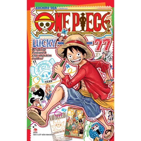 Truyện tranh - One Piece Lucky 77 - Bộ sưu tập Postcard & Giấy nhắn kèm tranh vẽ!!