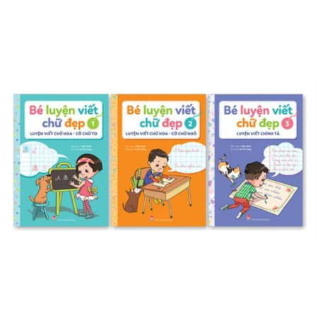 Sách - Bé luyện viết chữ đẹp - Bộ 3 cuốn