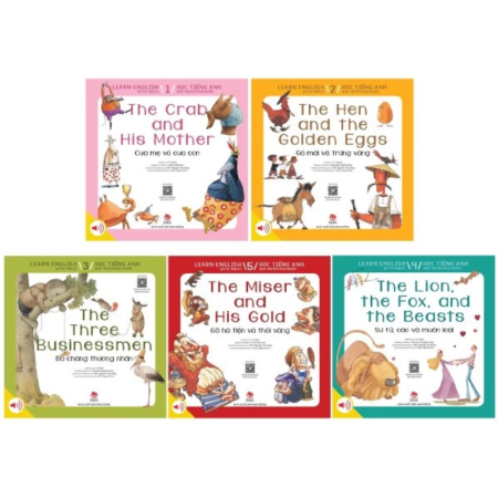 Sách - Học tiếng Anh qua truyện ngụ ngôn - Learn English with Fables - Trọn bộ 10 cuốn