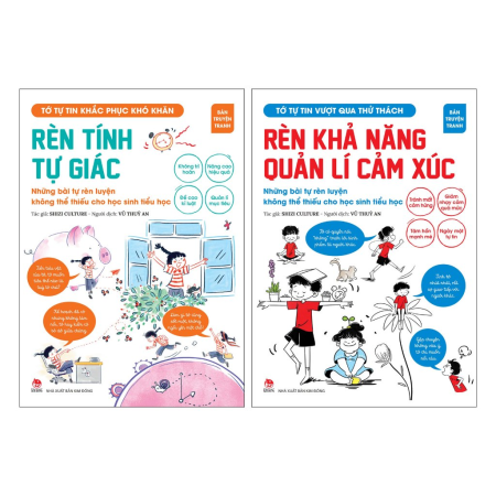 Sách - Tớ tự tin - Bộ 2 cuốn (Vượt qua thử thách + Khắc phục khó khăn)