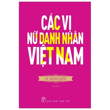 Sách - Các vị nữ danh nhân Việt Nam
