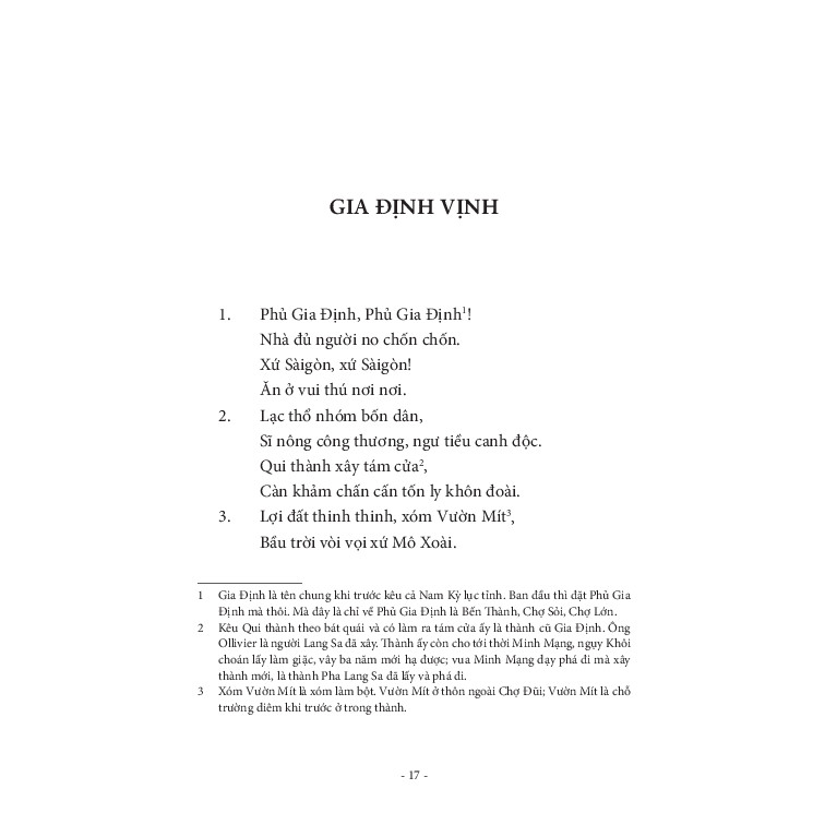 Sách - Gia Định phong cảnh vịnh (Cổ Gia Định phong cảnh vinh, Gia định thất thủ vịnh, Kim Gia Định phong cảnh vịnh) 4 Sách - Gia Định phong cảnh vịnh (Cổ Gia Định phong cảnh vinh, Gia định thất thủ vịnh, Kim Gia Định phong cảnh vịnh) - Ảnh 4