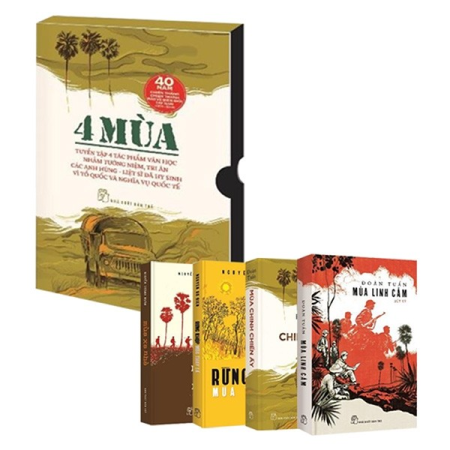 Sách - 4 mùa (Hộp 4 cuốn: Mùa chinh chiến ấy - Mùa xa nhà - Mùa linh cảm - Mùa thay lá)