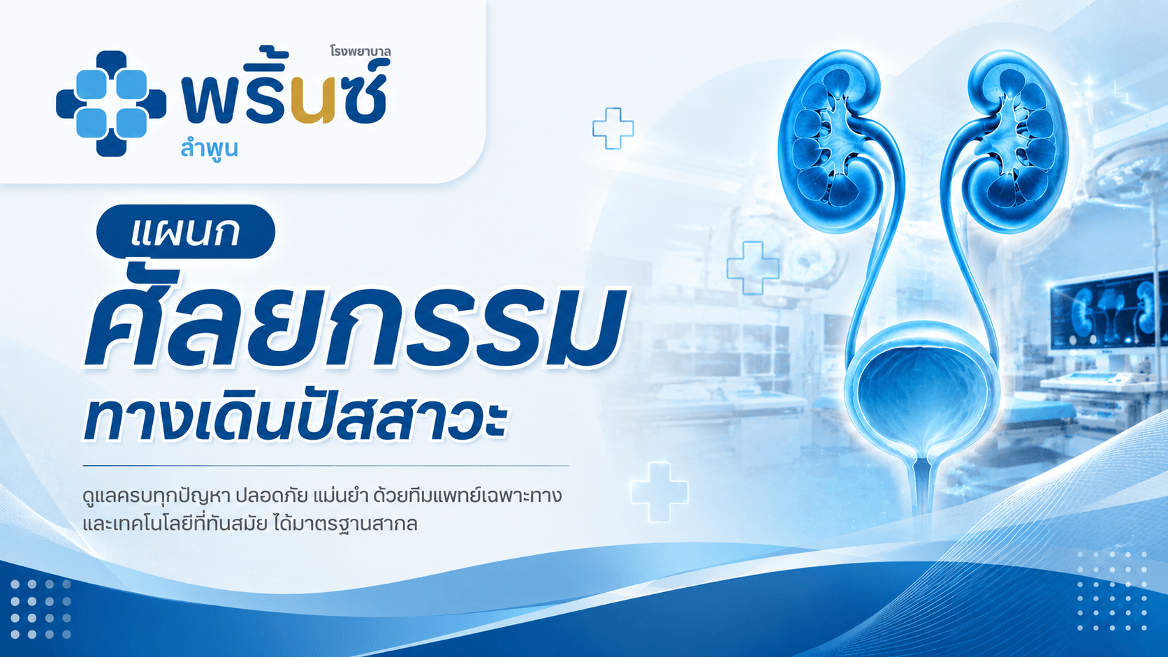 แผนกศัลยกรรมทางเดินปัสสาวะ | โรงพยาบาลพริ้นซ์ ลำพูน