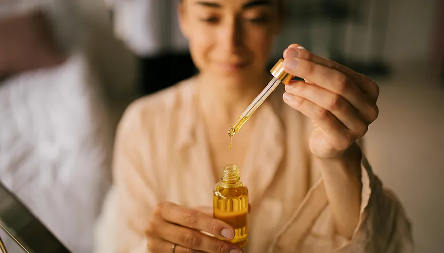 Mix your foundation with a facial oil or moisturizer