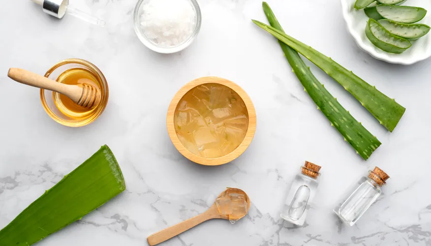 What are the advantages of using aloe vera on oily skin?