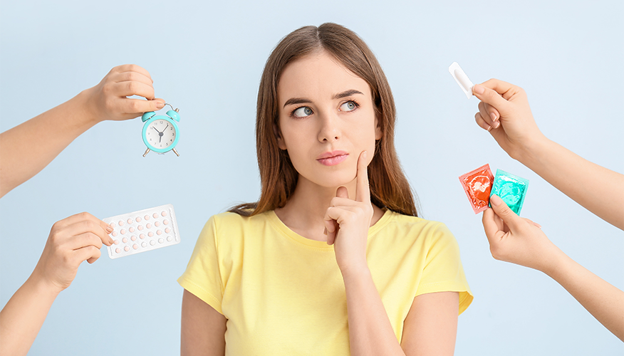 Which birth control method has minimum side effects?