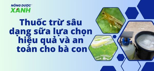 Thuốc trừ sâu dạng sữa lựa chọn hiệu quả và an toàn cho bà con