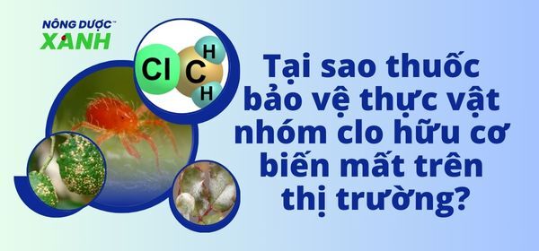 Tại sao thuốc bảo vệ thực vật nhóm clo hữu cơ biến mất trên thị trường?