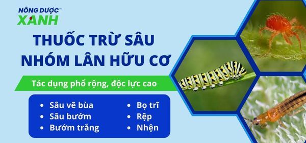 Thuốc trừ sâu nhóm lân hữu cơ tác dụng phổ rộng, độc lực cao