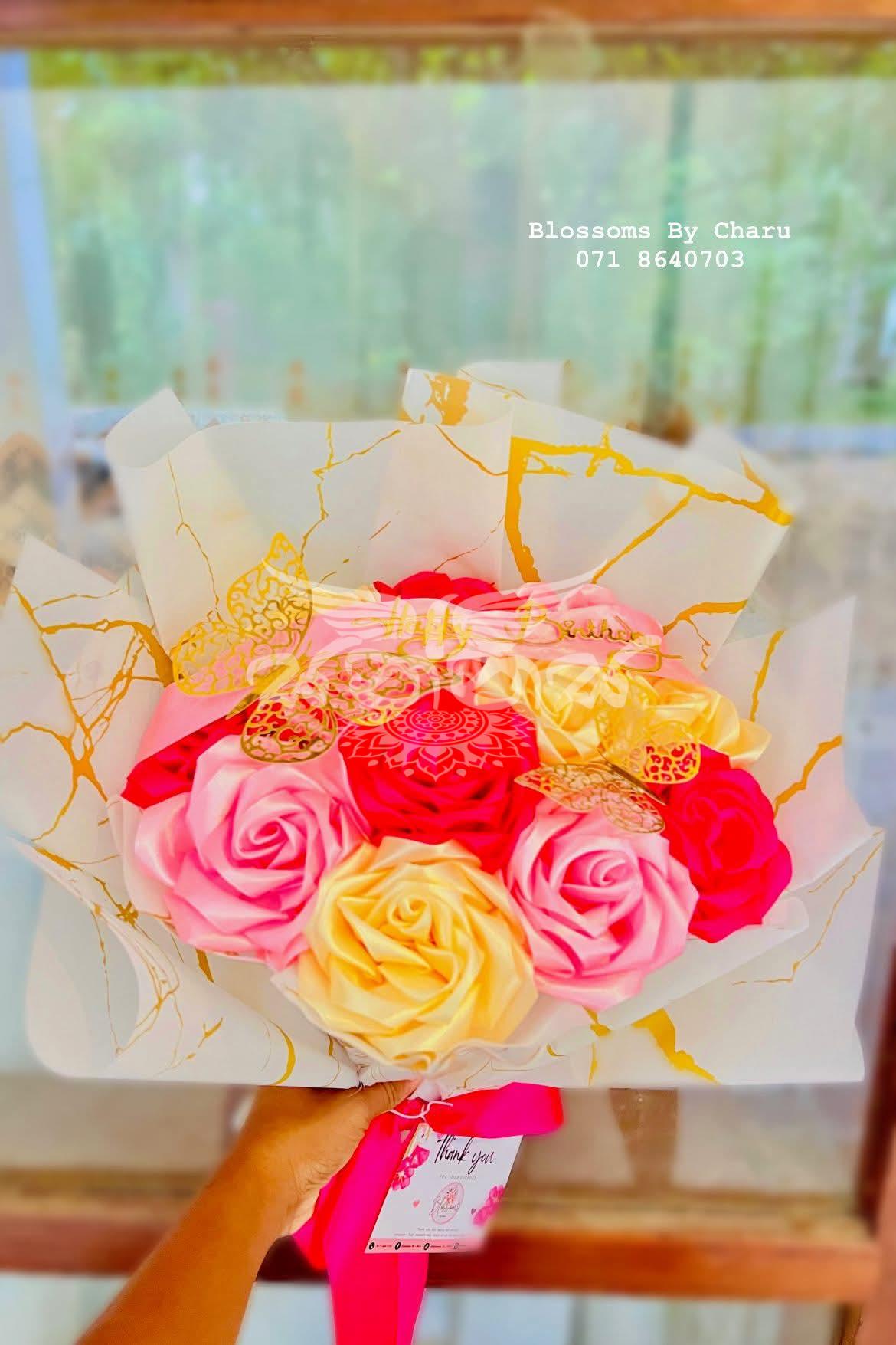 Handmade Ribbon Flower Bouquets
