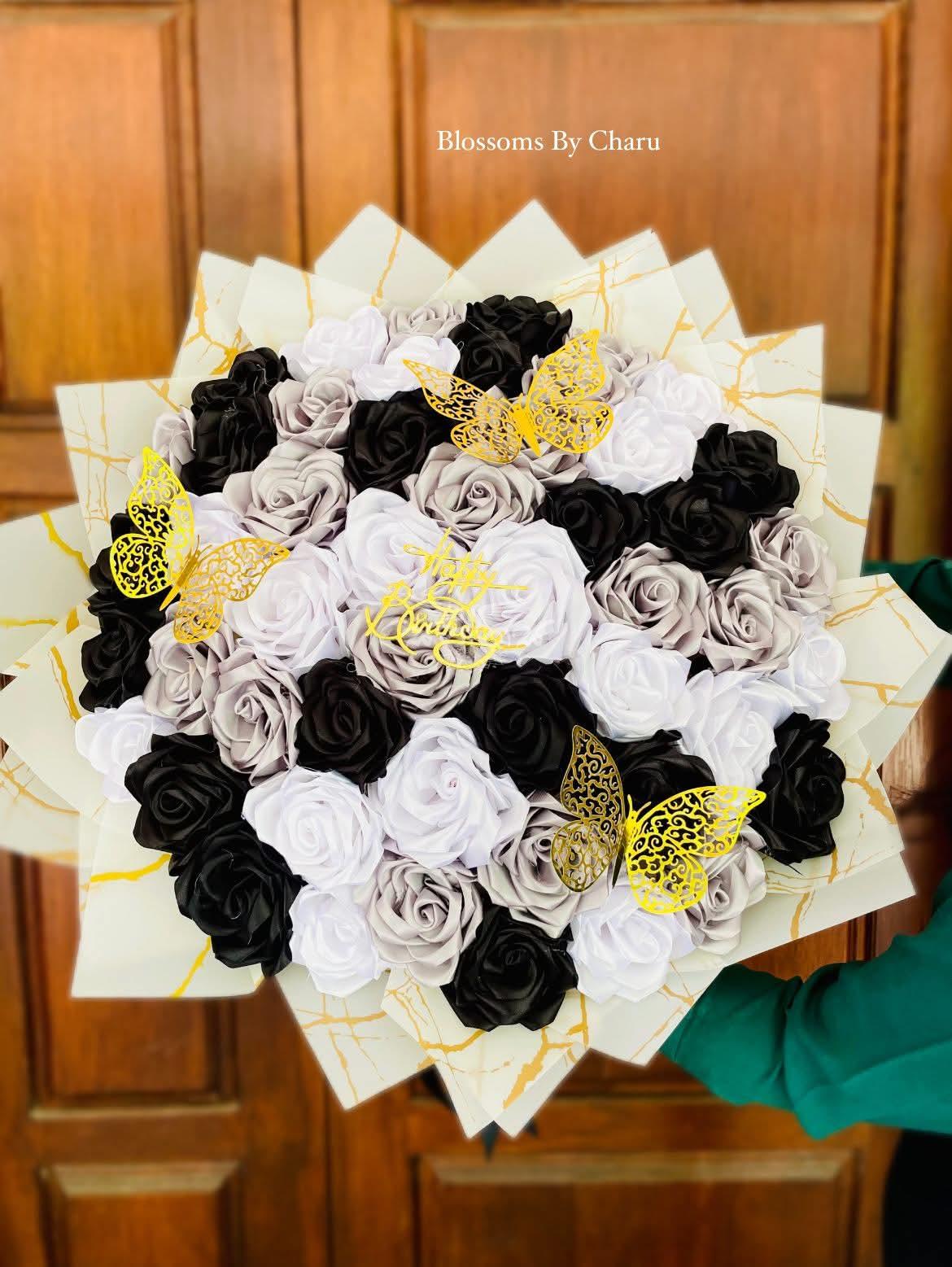 Handmade Ribbon Flower Bouquets