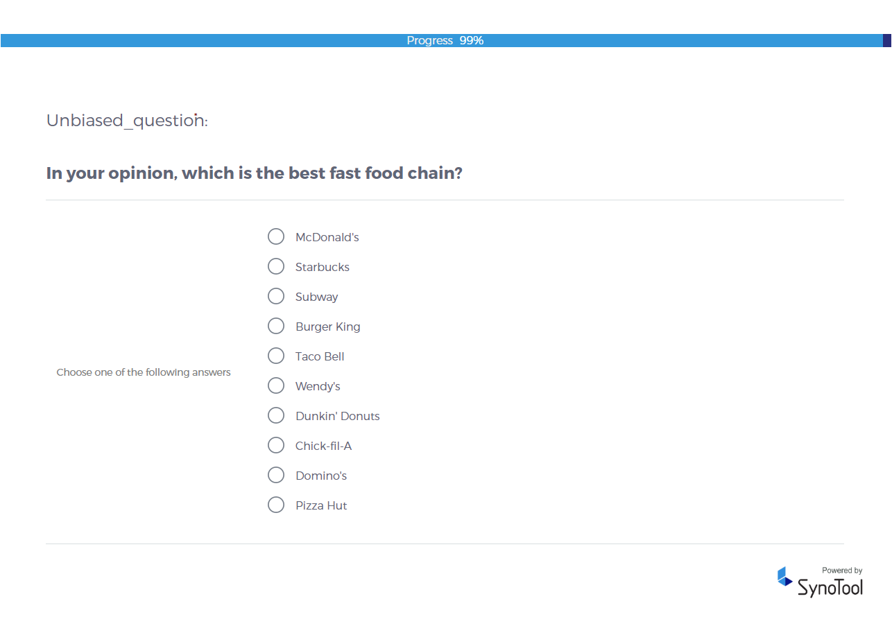 An Unbiased Question