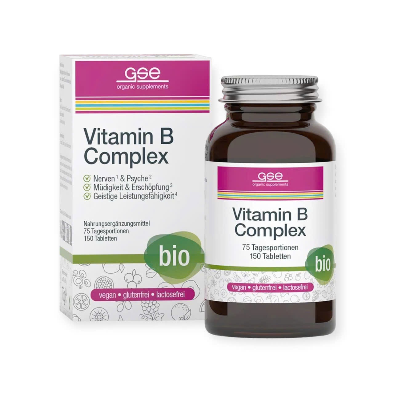 Vitamin B complex từ thực vật hữu cơ GSE Hộp 60v