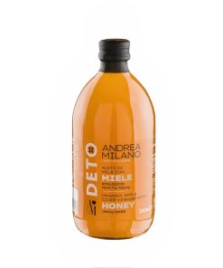 Giấm Táo Mật Ong Detox hữu cơ Có giấm cái Milan 500ml - Chai
