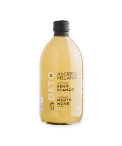 Giấm Vang Trắng Detox hữu cơ Có giấm cái Milan 500ml - Chai