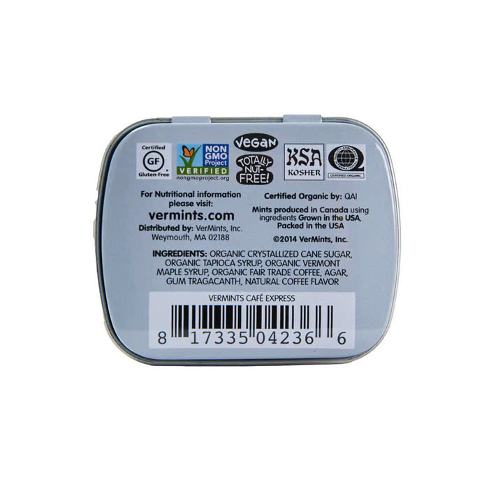 Kẹo ngậm thơm miệng Vermint's vị cà phê Hộp 18g - Hộp