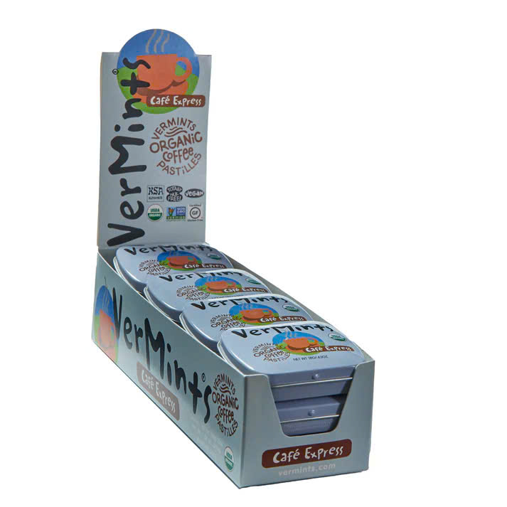 Kẹo ngậm thơm miệng Vermint's vị cà phê Hộp 18g - Hộp