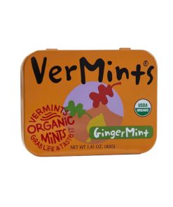 Kẹo ngậm thơm miệng Vermint's vị gừng bạc hà Hộp 40g - Hộp