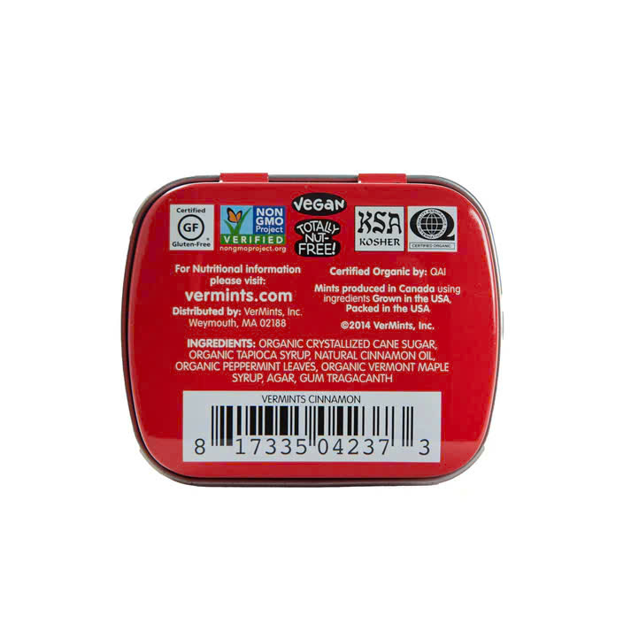 Kẹo ngậm thơm miệng Vermint's vị quế Hộp 18g - Hộp