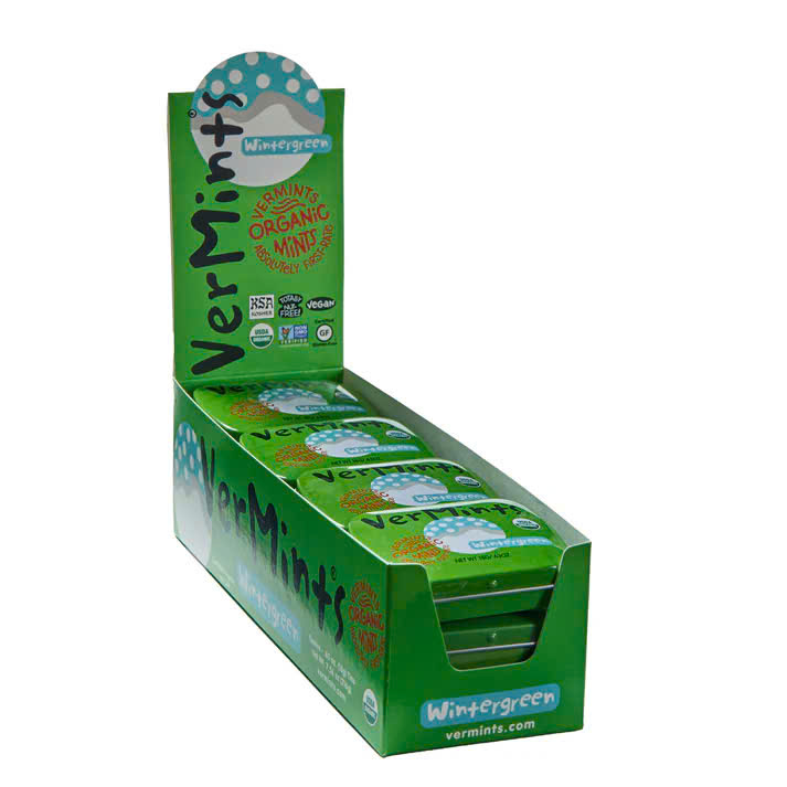 Kẹo ngậm thơm miệng Vermint's vị wintergreen Hộp 18g - Hộp