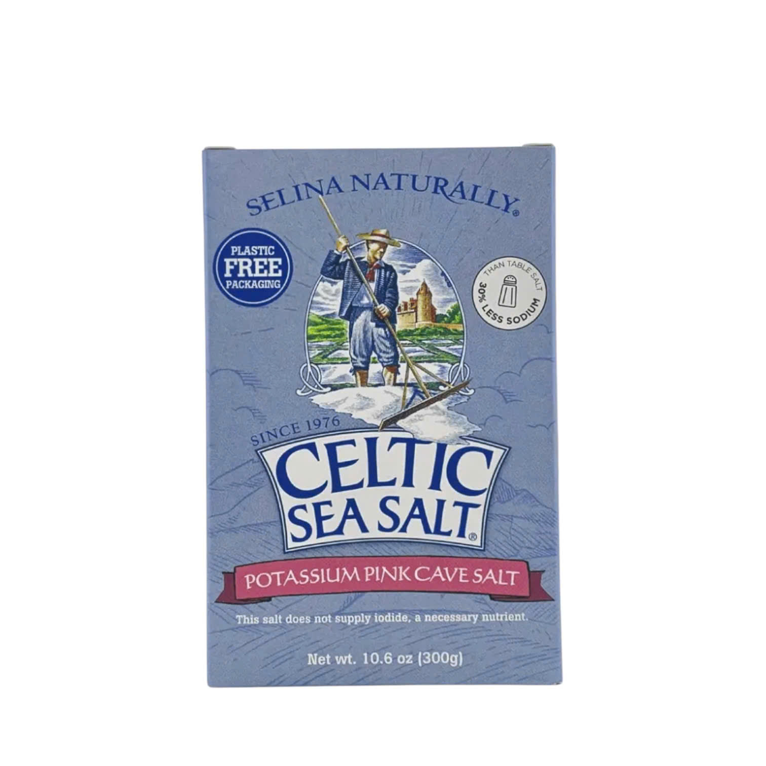 Muối hồng cổ đại giàu kali Celtic sea salt 300g - Hộp