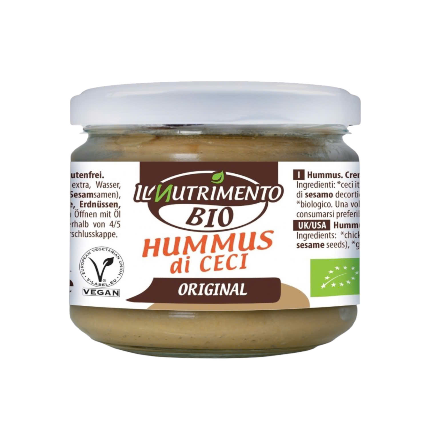 Sốt Đậu Gà Hummus hữu cơ IL Nutrimento 180g - Lọ