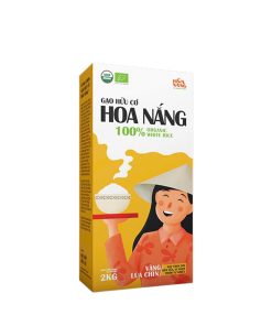 Gạo Hữu Cơ Hoa Nắng Vàng Lúa Chín ST25 Hộp 2kg