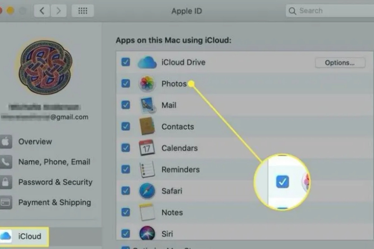 Bật iCloud Photos trên Macbook