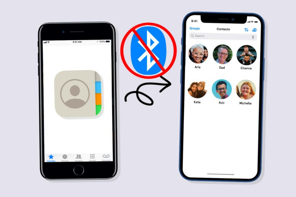 Cách chuyển danh bạ từ iPhone sang iPhone bằng Bluetooth