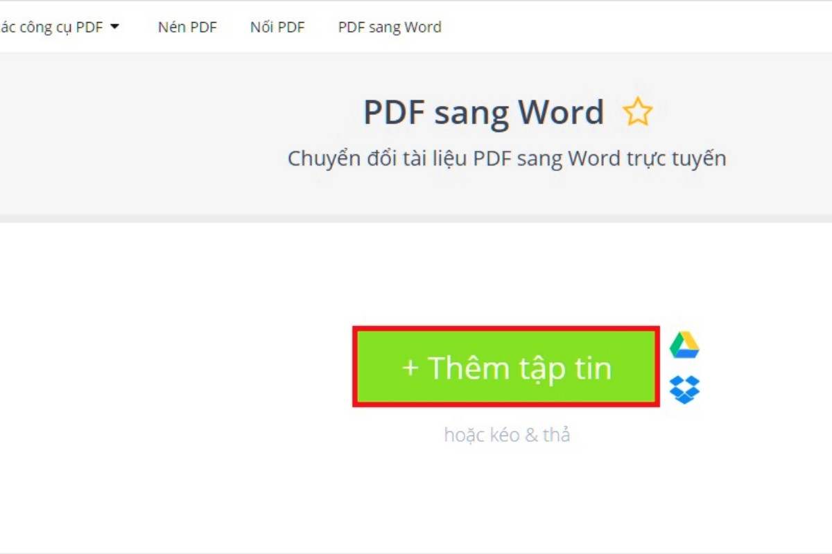 Truy cập trang web PDF Candy