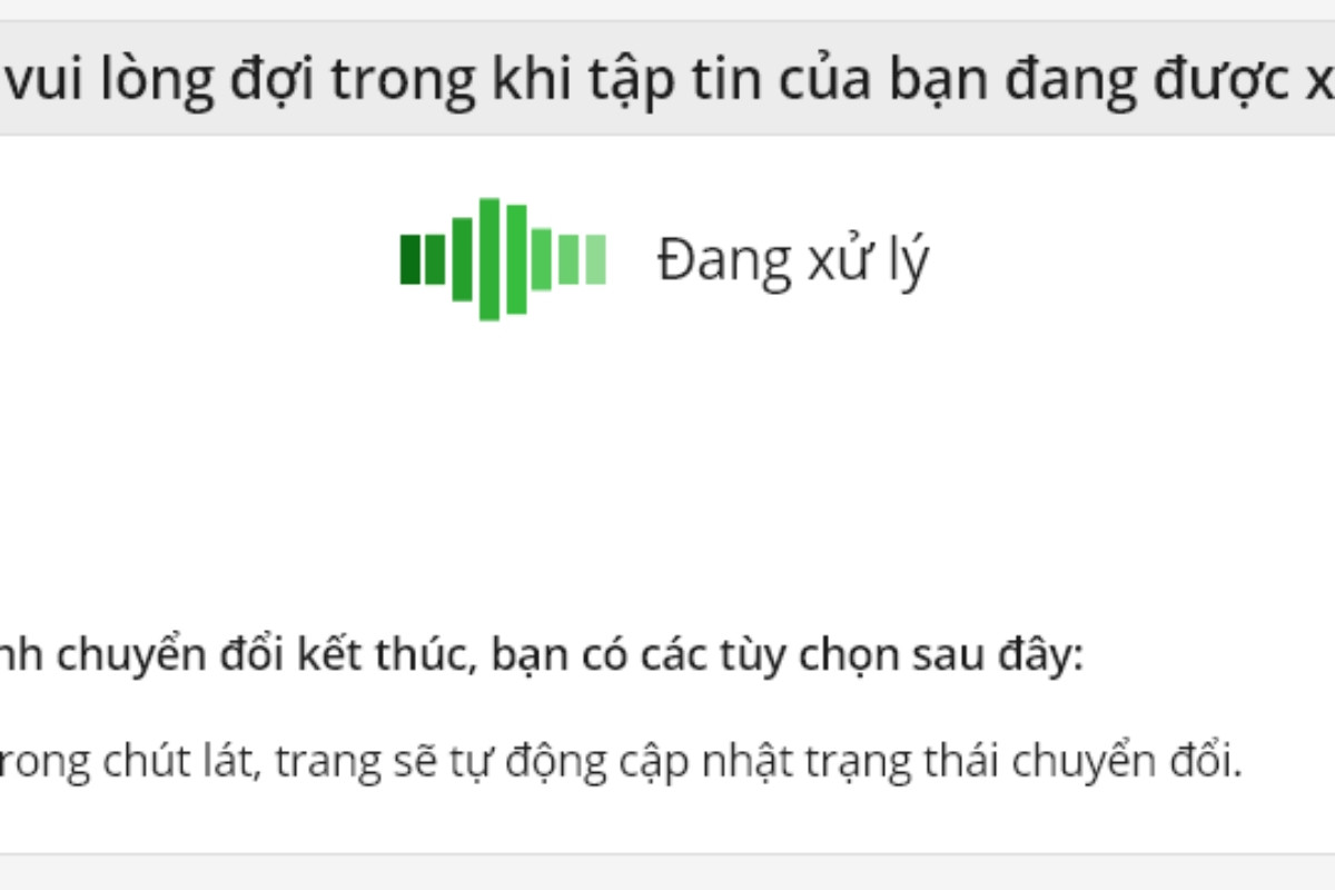  Bắt đầu quá trình chuyển đổi